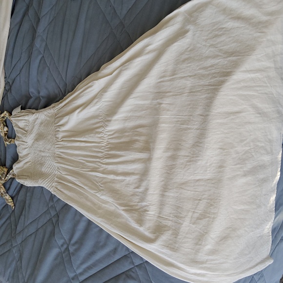 **1 Left SZ 2**Free People Santorini Ivory Ecru Maxi Dress - Picture 9 of 16